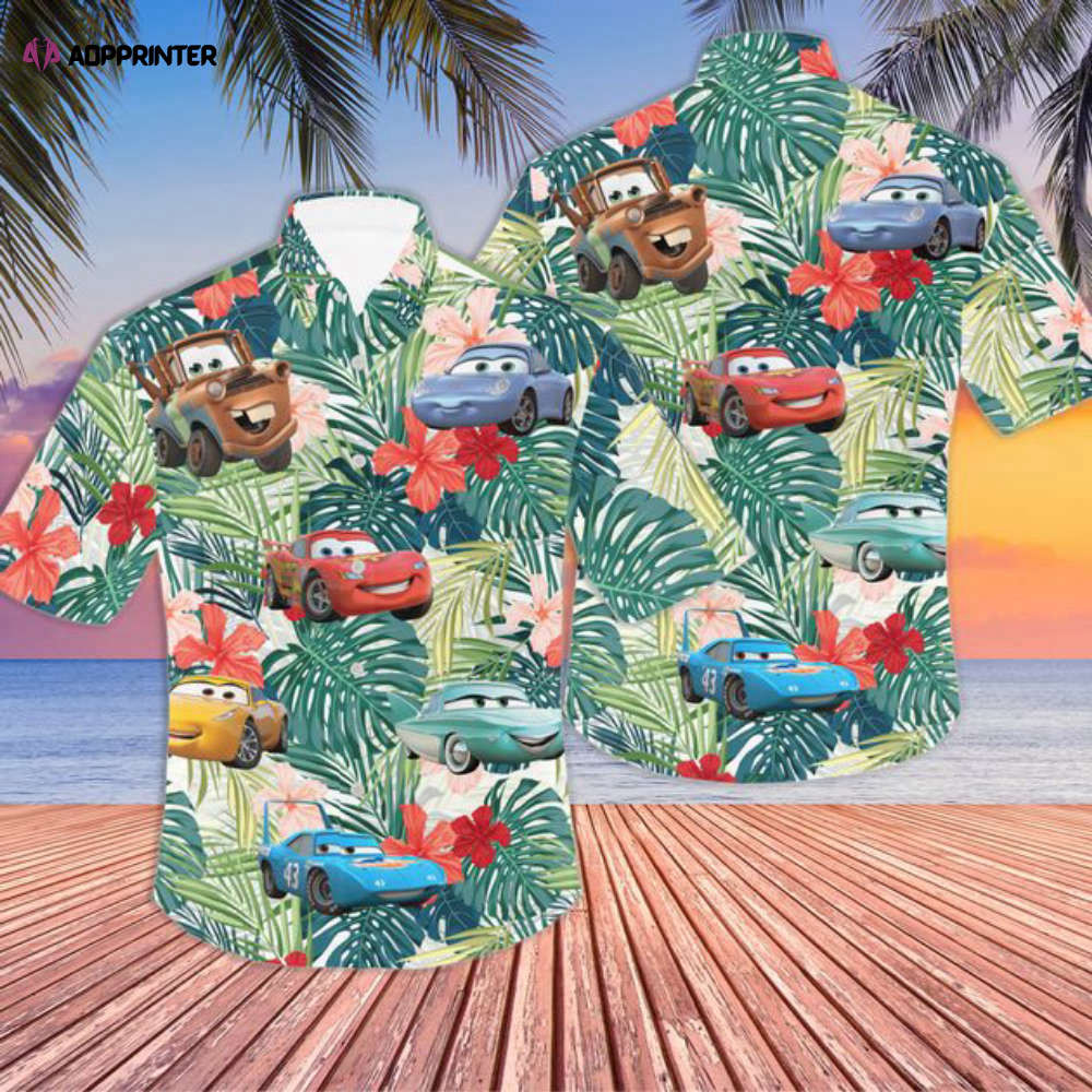 Disney Cars Group Hawaiian Shirt, Disney Car Aloha Shirt HW0601