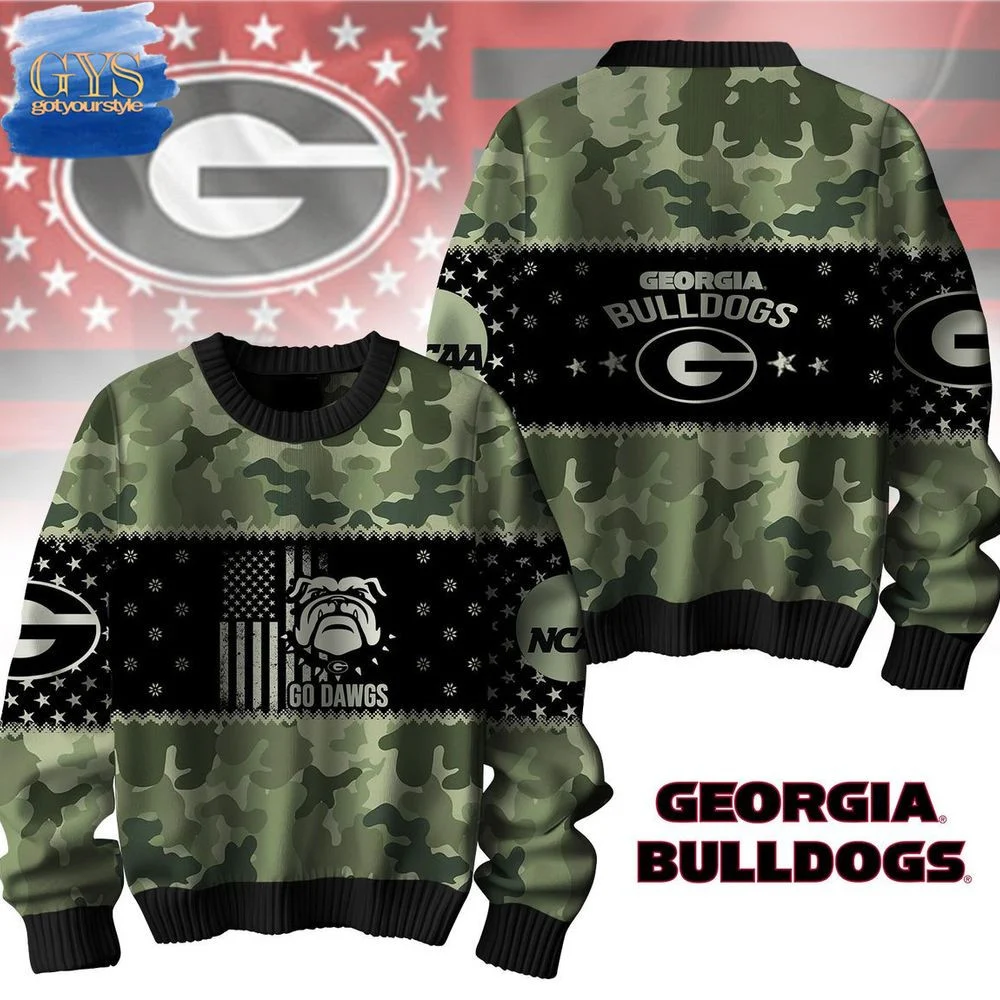 Georgia Bulldogs Veterans Day Limited Edition Sweater , Cozy Soft Unisex Pullover SW0601