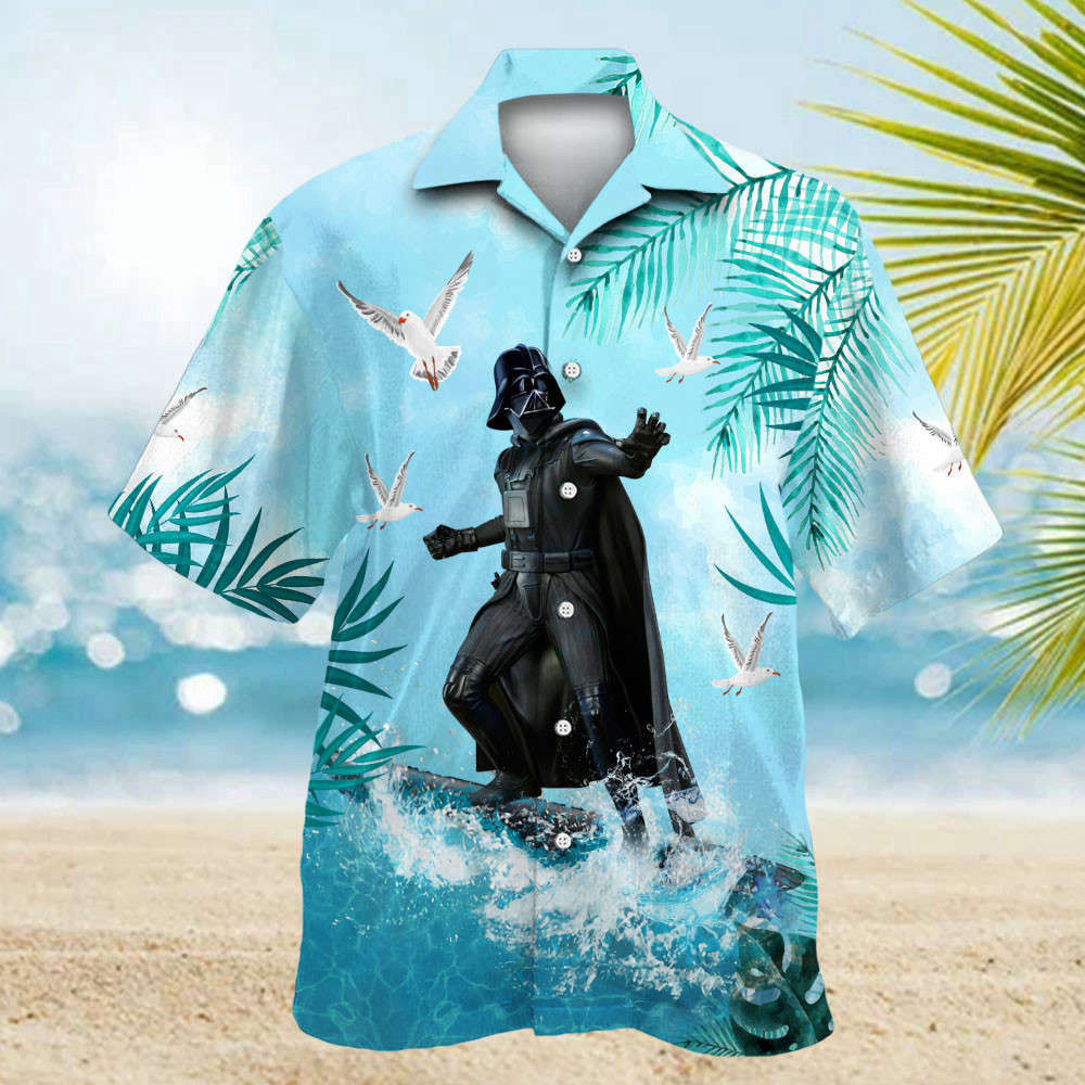 Star Wars Darth Vader Surfing 02 Hawaiian Shirt Shorts Summer 2023 Hot HW0601