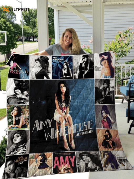 Amy Winehouse 2 Quilt Blanket For Fans Home Decor Gift ,  Soft Quilt, King Size, All Season Cozy Quilt QB0901