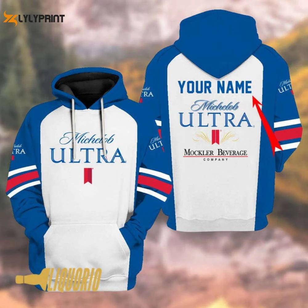 Personalized Michelob Ultra 3D All Over Print Hoodie, Zip Hoodie HZ0501