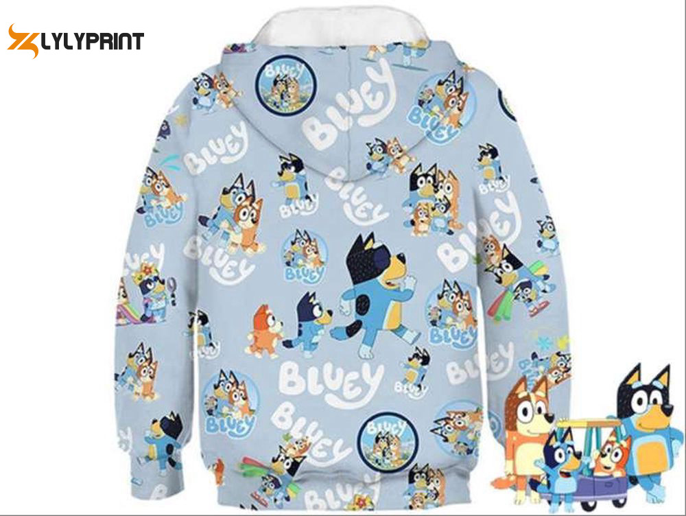 Dog Family 3D Shirt, Family Costume Halloween Shirt, Blue Dog 3D Hoodie HZ0501