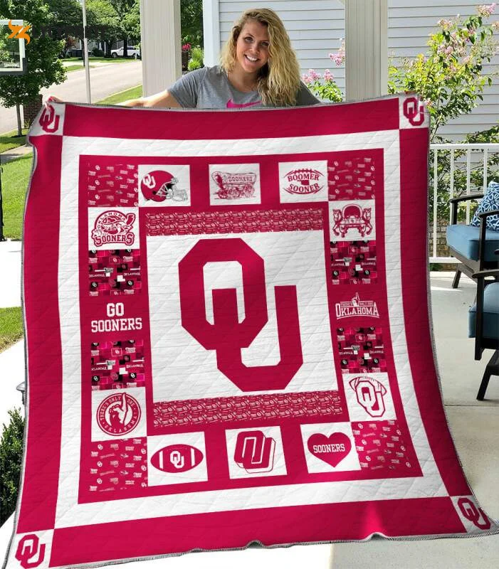 Oklahoma Sooners 3D Customized Quilt Blanket , Soft Quilt, King Size, All Season Cozy Quilt QB0901