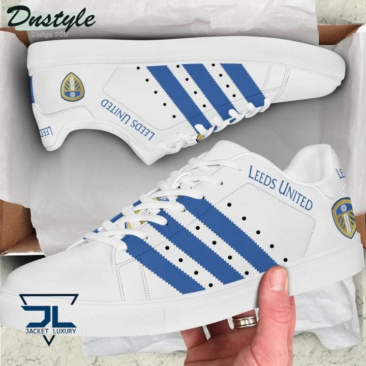 Leeds United White Blue Stan Smith Shoes Custom for Men Women, Trendy Style Sneakers ST0801