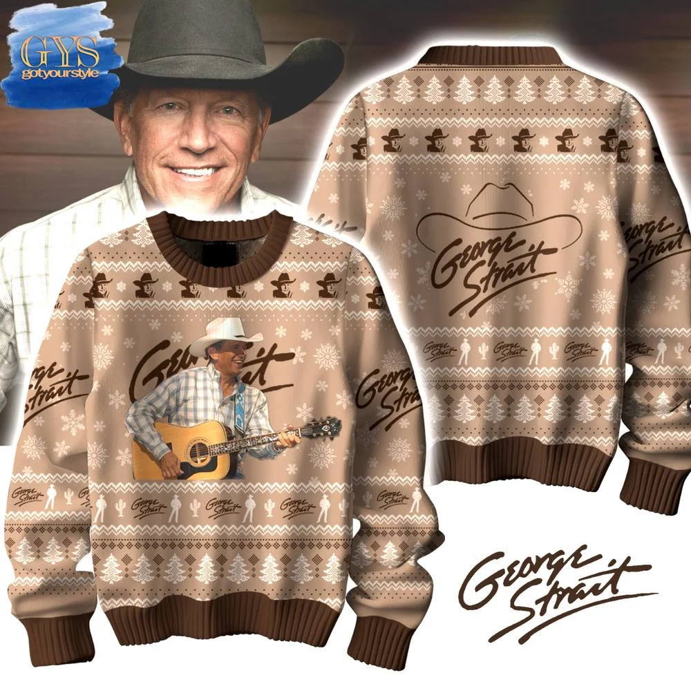 George Strait Cowboy Limited Edition Sweater , Cozy Soft Unisex Pullover SW0601