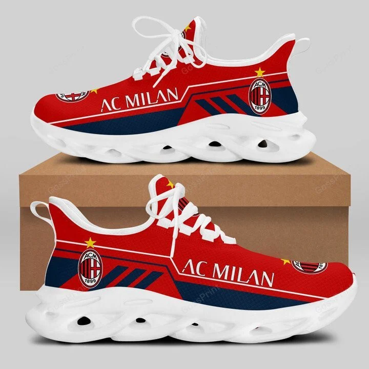 Custom AC Milan Red Version Max Soul Shoes Men Women MS0601