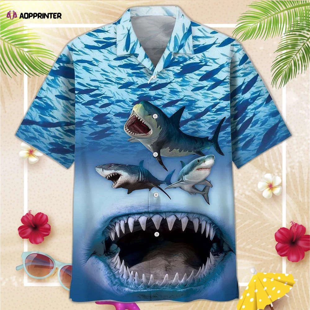 Shark Jaw Hawaiian Shirt, Gift For Men Women HW0601