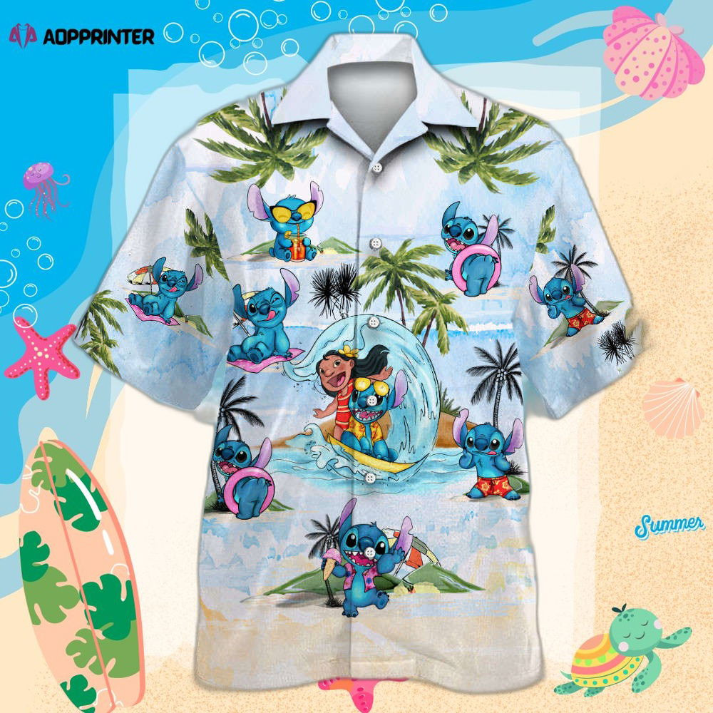Stitch 07 Hawaiian Shirt Shorts Summer 2023 Hot HW0601