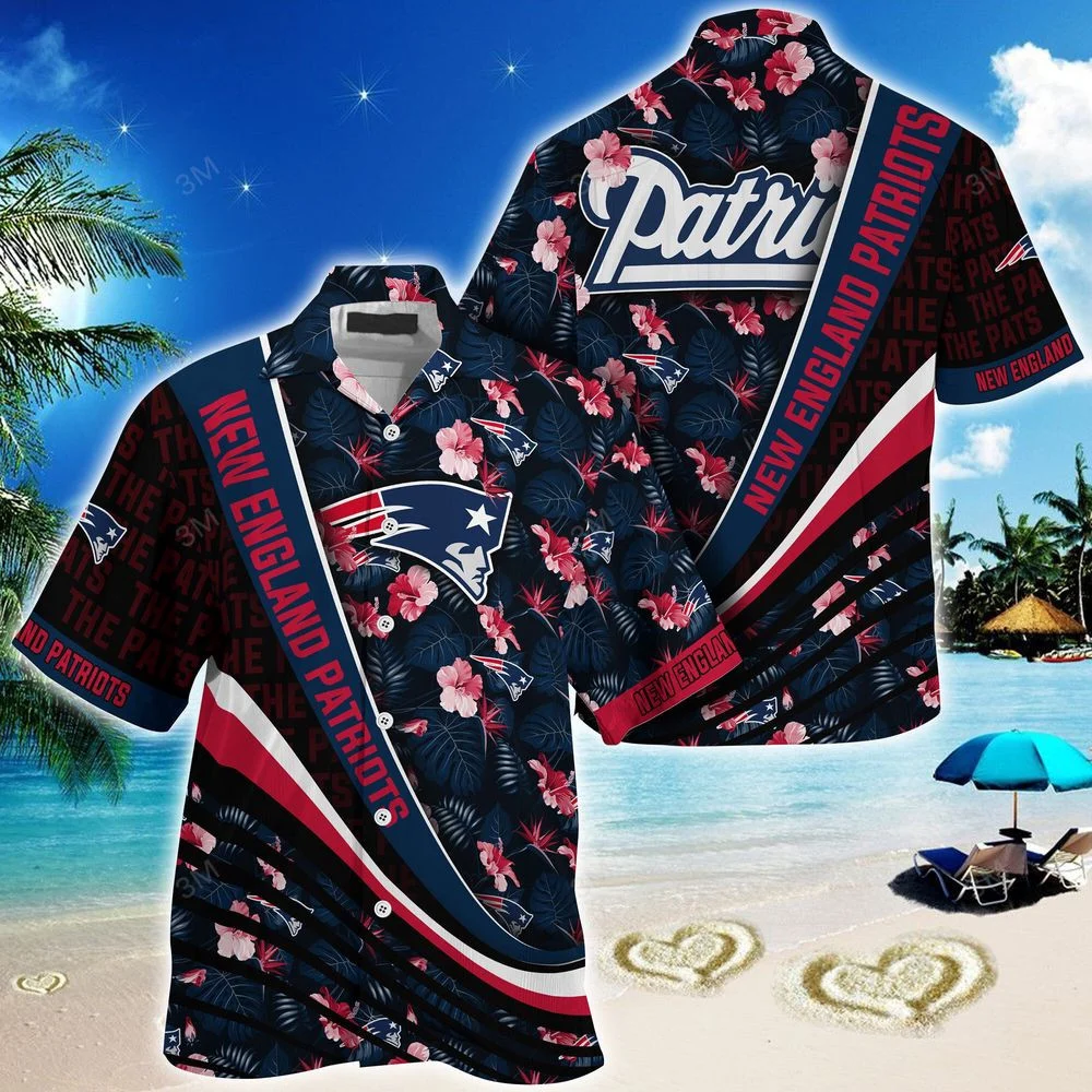 New England Patriots NFL-Summer Hawaii Shirt With Tropical Flower Pattern For Men And Women HW0601