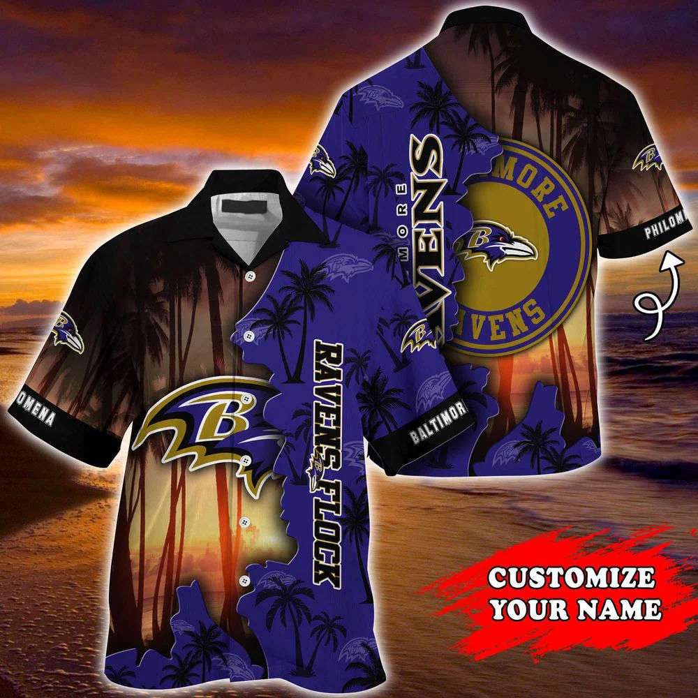 Baltimore Ravens NFL-Customized Summer Hawaii Shirt For Sports Enthusiasts HW0601