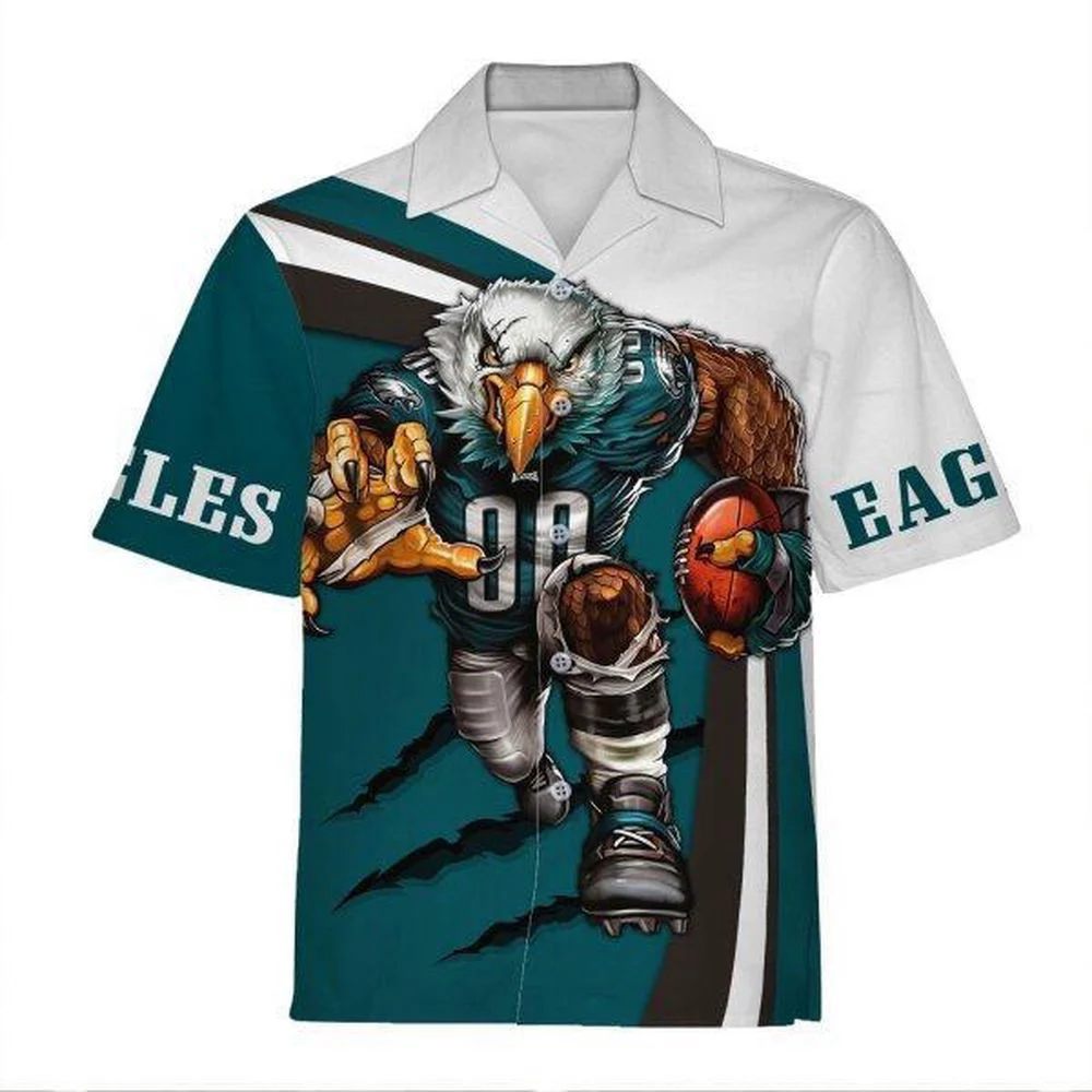 Personalized Unisex Hawaiian Shirt Philadelphia Eagles Football Team 3D Apparel For Men Women HW0601