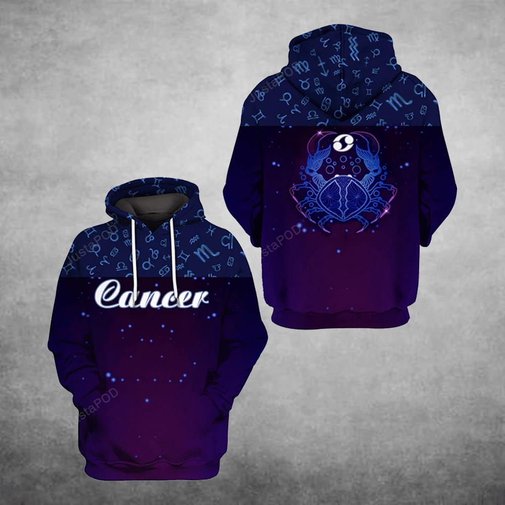 Cancer Zodiac 3D All Over Print Hoodie, Zip-up Hoodie HZ0501