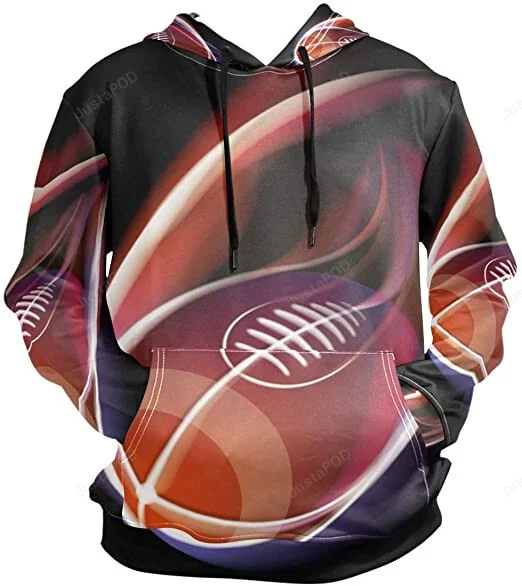 American Football Light 3D All Print Hoodie, Zip- Up Hoodie HZ0501