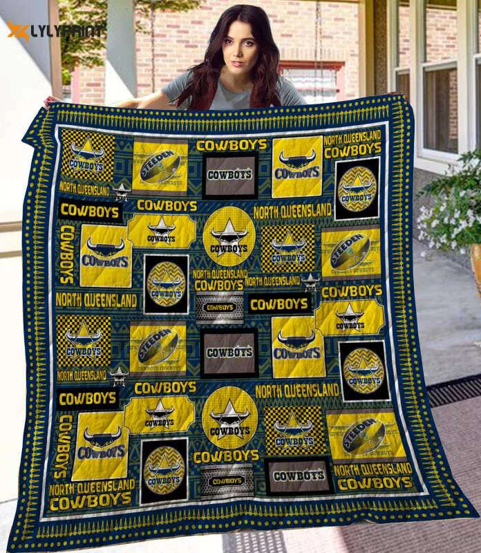 North Queensland Cowboys Quilt Blanket For Fans Home Decor Gift , Soft Quilt, King Size, All Season Cozy Quilt QB0901