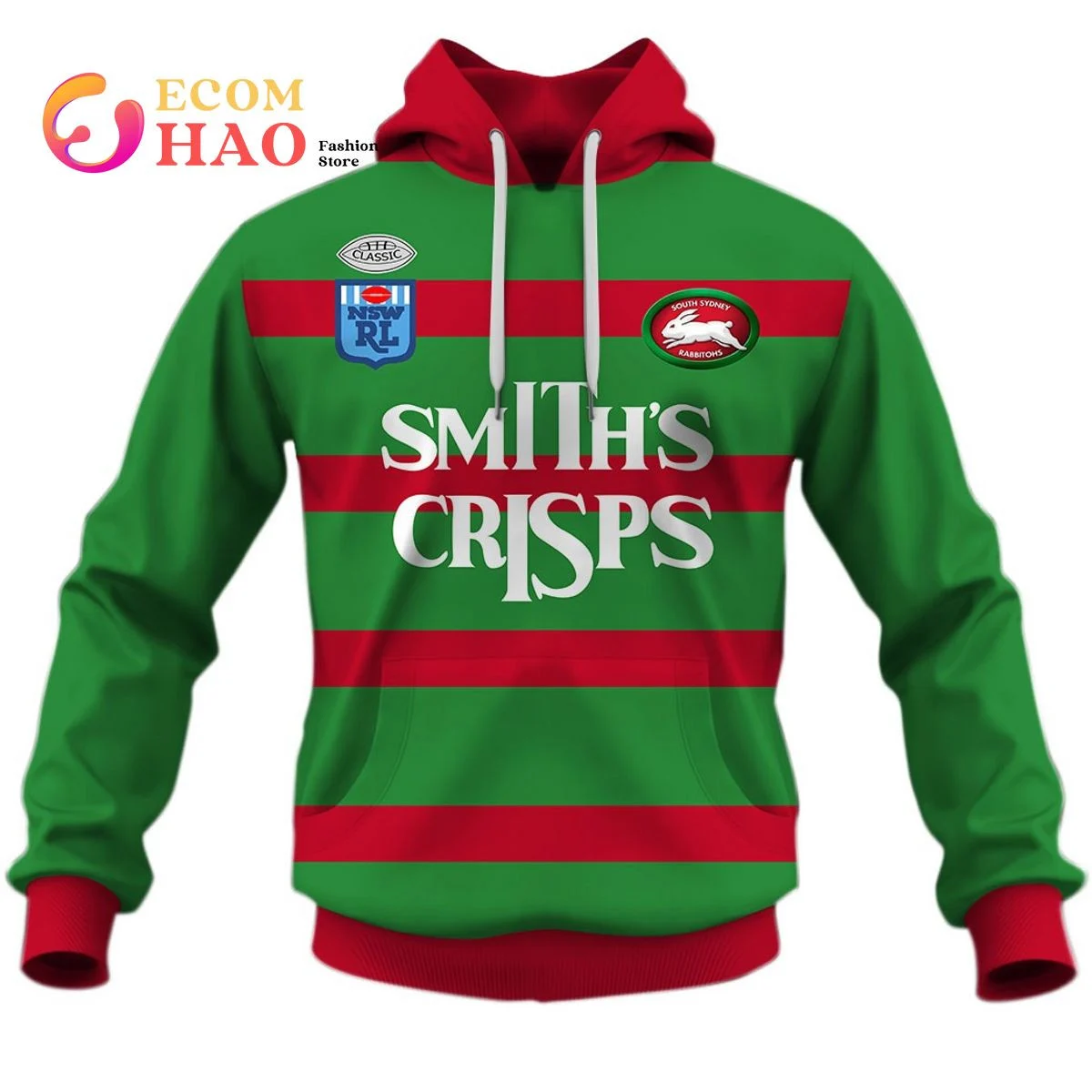 1989 SOUTH SYDNEY RABBITOHS RETRO 3D Hoodie, Zip Hoodie, Man - Women, Warm, Premium Quality HZ0501