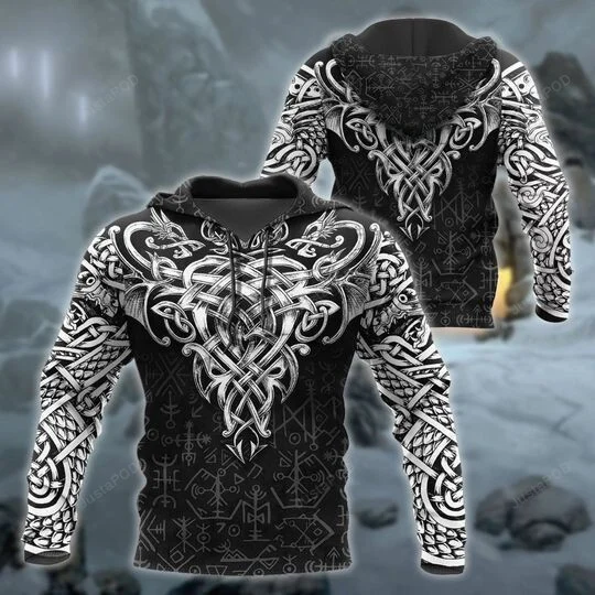 Celtic Tattoo 3D All Over Printed Hoodie, Zip- Up Hoodie HZ0501
