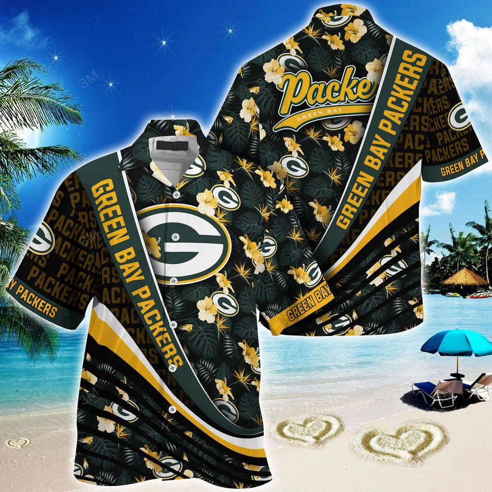 Green Bay Packers NFL-Summer Hawaii Shirt With Tropical Flower Pattern For Men Women HW0601