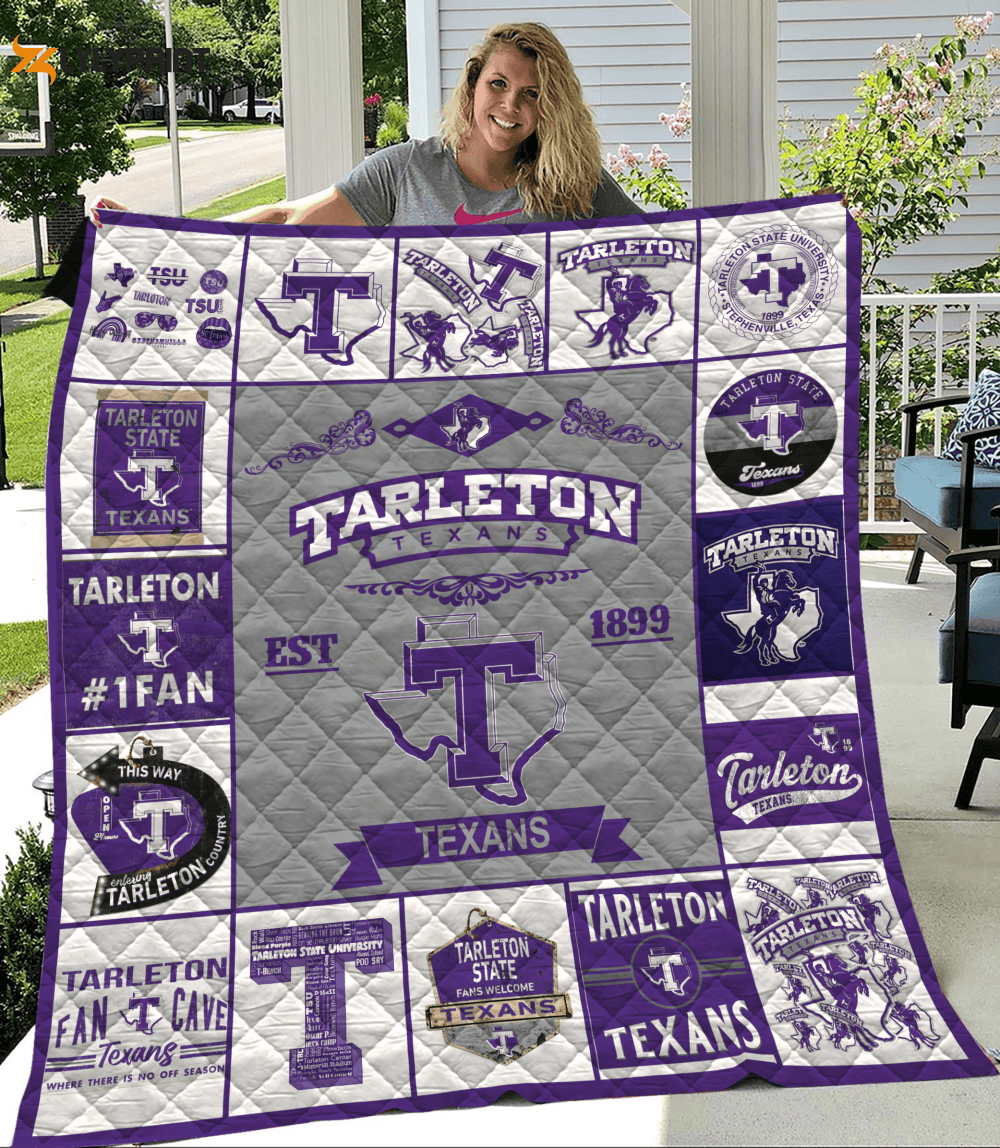 Tarleton Texans Quilt Blanket For Fans Home Decor Gift , Soft Quilt, King Size, All Season Cozy Quilt QB0901