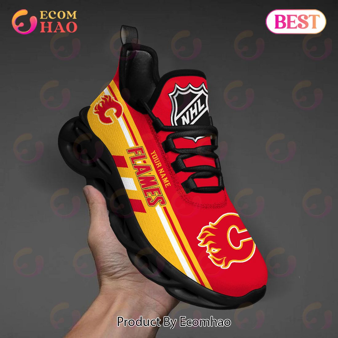 Calgary Flames Perfect Gift for fans Max Soul Chunky Sneakers, Shoes  Unisex sneakers MS0601