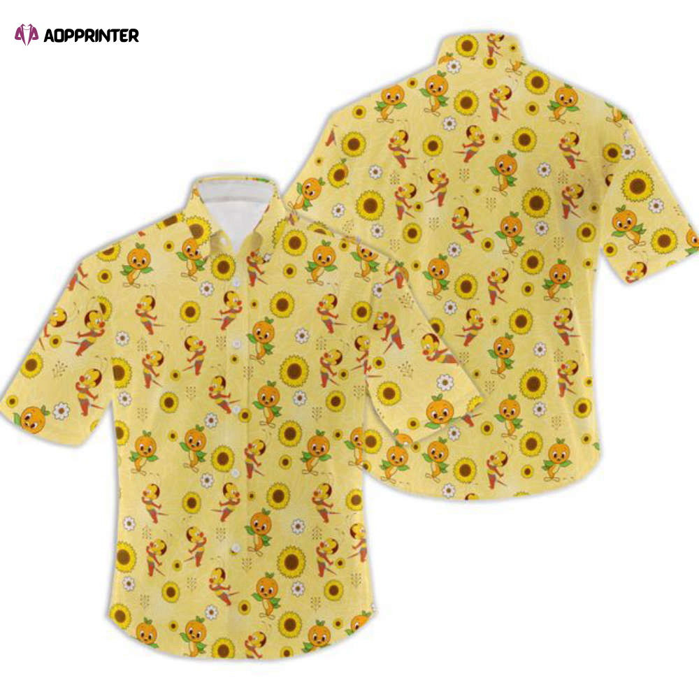 Disney Epcot Flower Garden Festival Men's Button Hawaiian Shirt HW0601
