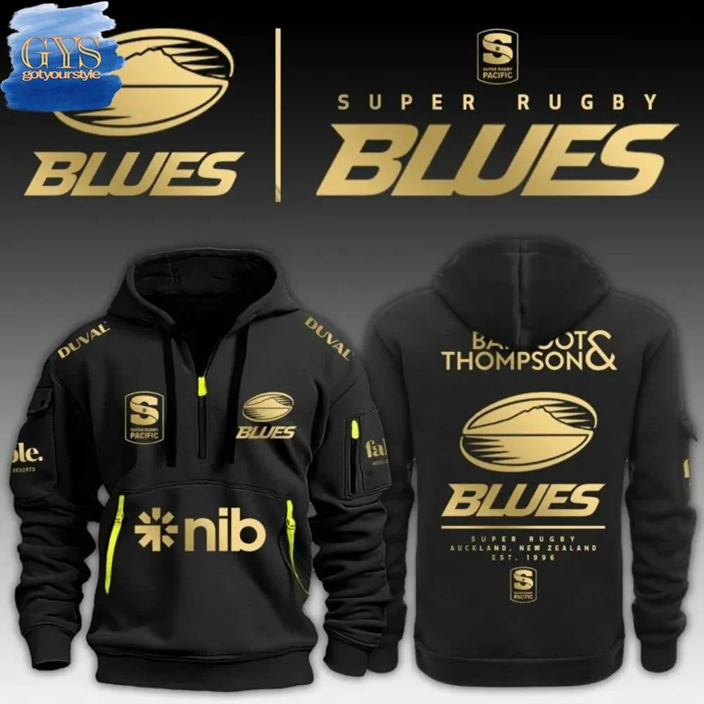 Blues Super Rugby Pacific Quarter Zip Hoodie QTZ0601