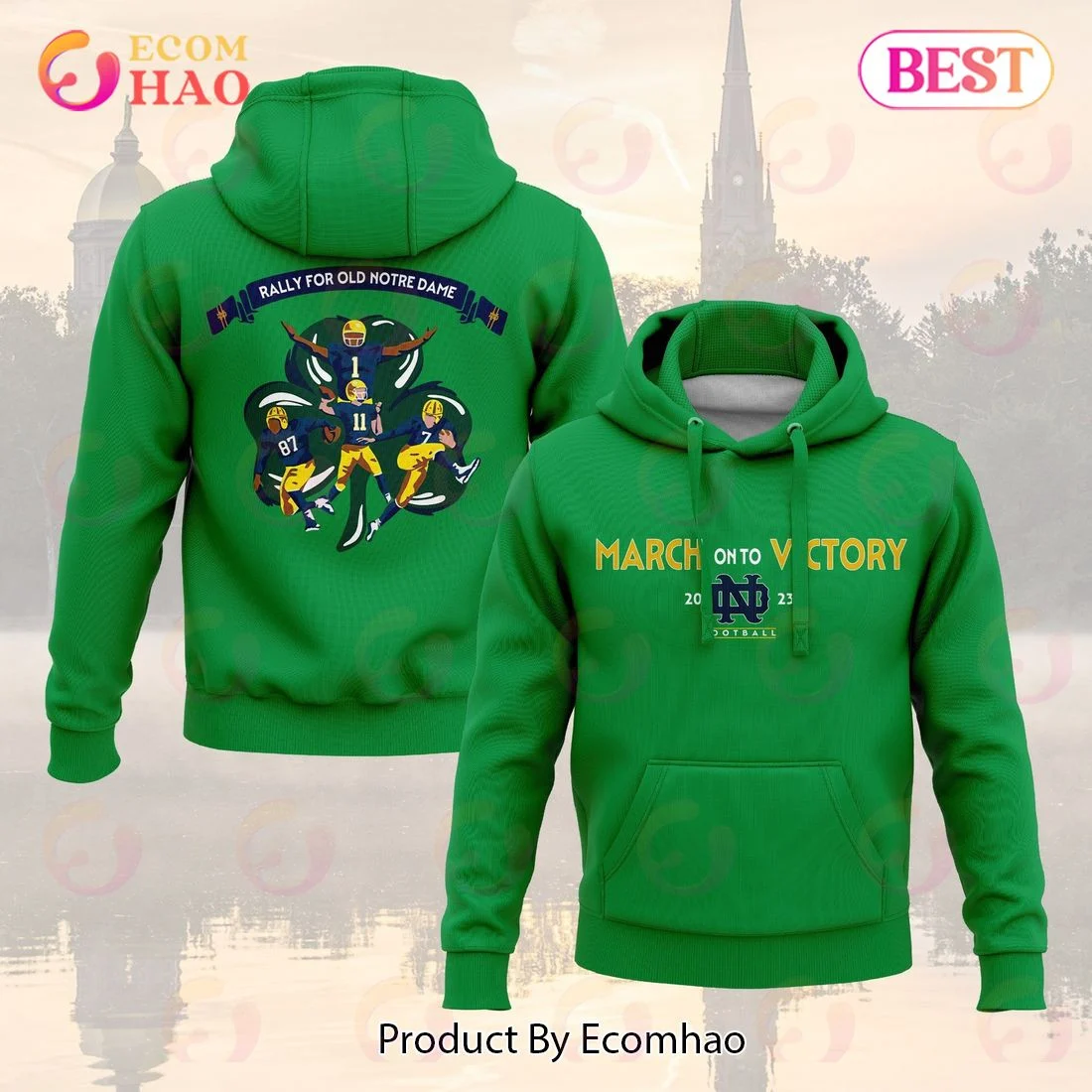 Colosseum Notre Dame Fighting Irish Green 2023 The Shirt, Zip Hoodie, Man – Women, Warm, Premium Quality HZ0501