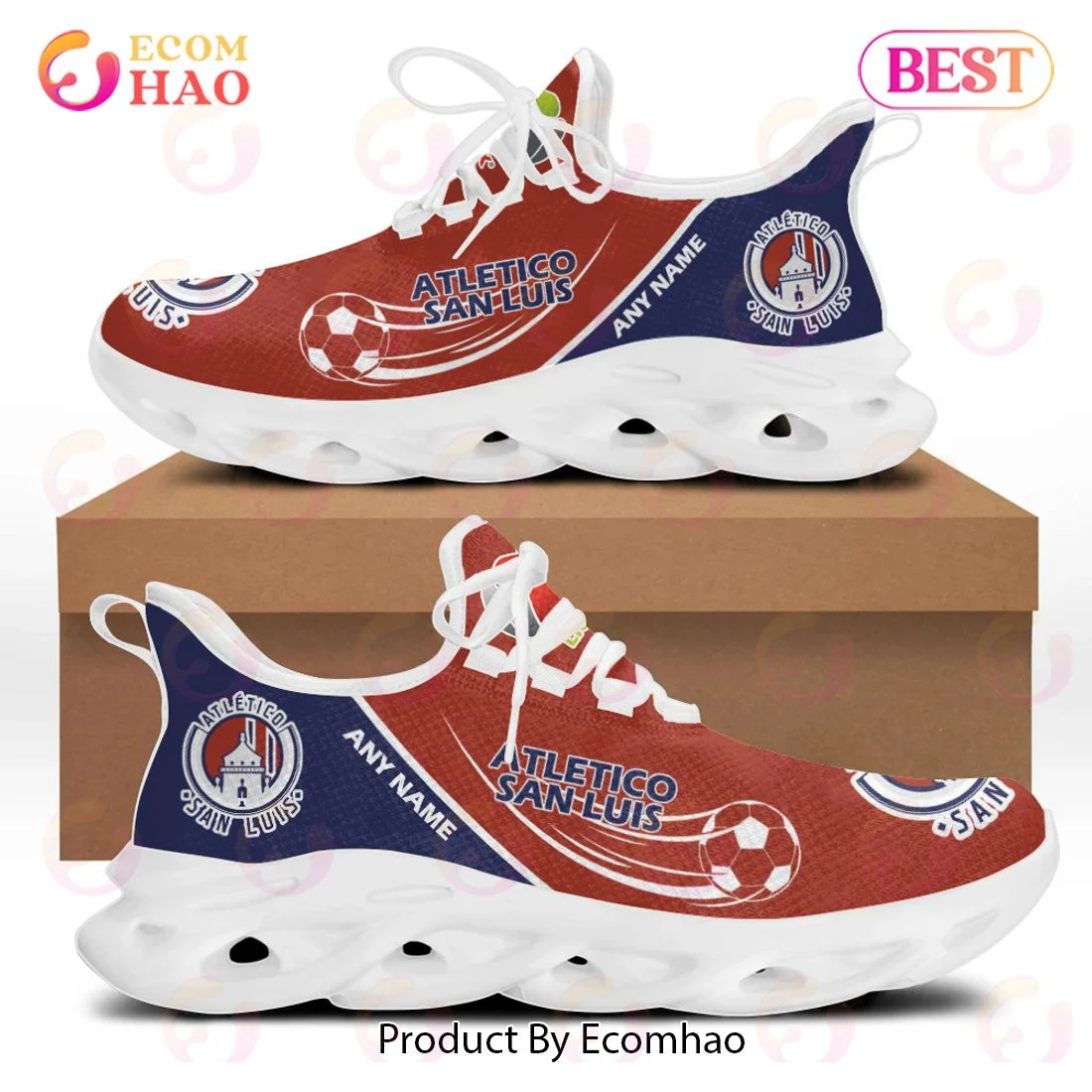 LIGA MX Atletico San Luis Special Max Soul Shoes Design ST2301  Unisex sneakers MS0601
