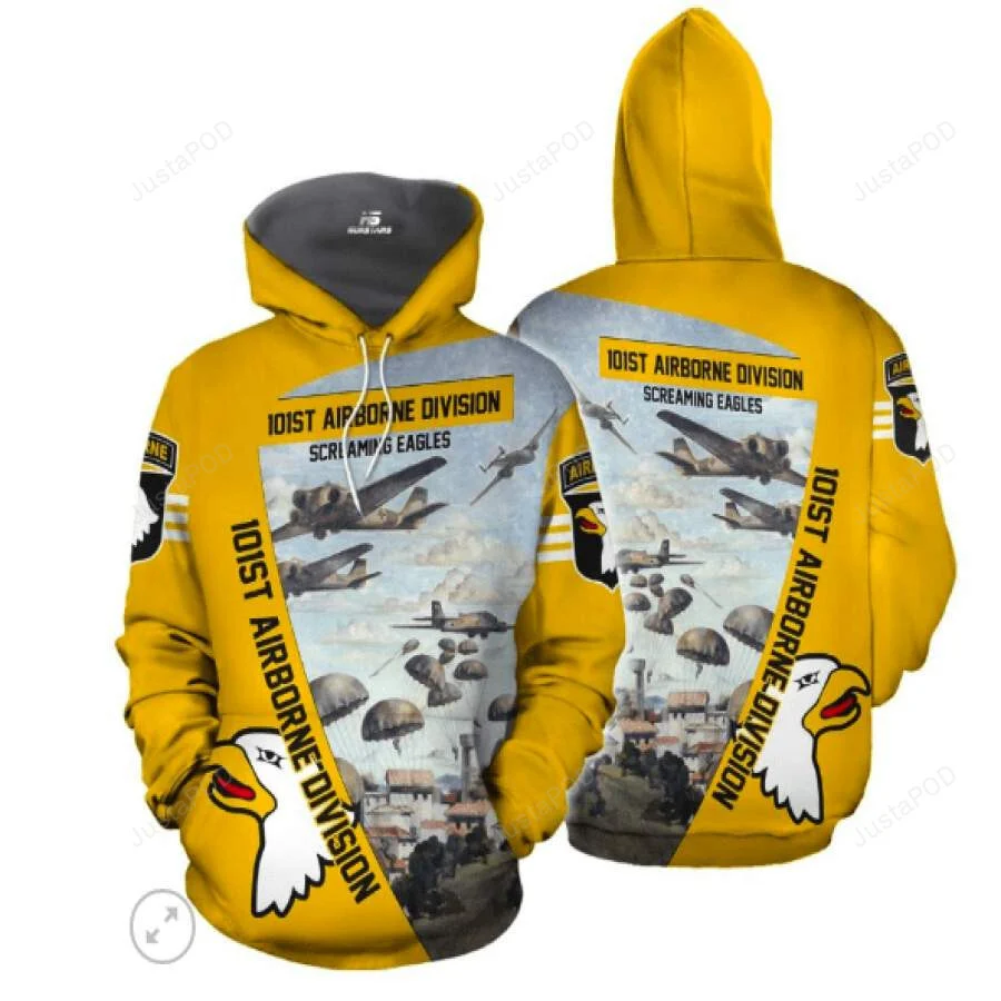 101St Airborne 3D All Print Hoodie, Zip- Up Hoodie HZ0501