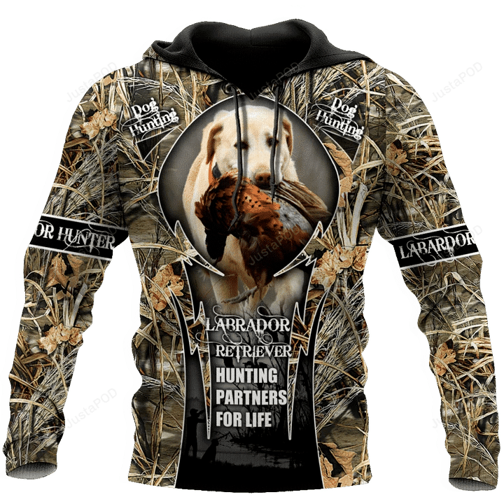 Hunting Labrador Camouflage 3D All Over Print Hoodie, Zip-up Hoodie HZ0501