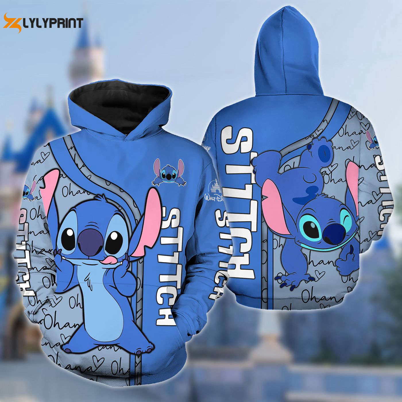 Stitch 3D Shirt Cartoon Zip Hoodie Movie Sweatshirt & More Shop Stitch and Lilo Lover Zip Hoodie Trip Hoodie Men Women Tee HZ0501
