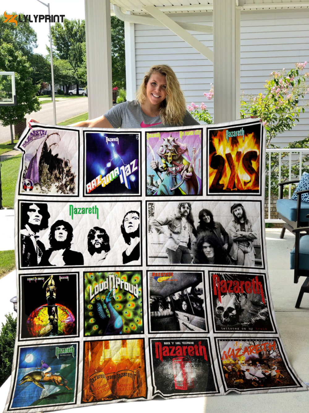 Nazareth Quilt Blanket For Fans Home Decor Gift , Soft Quilt, King Size, All Season Cozy Quilt QB0901