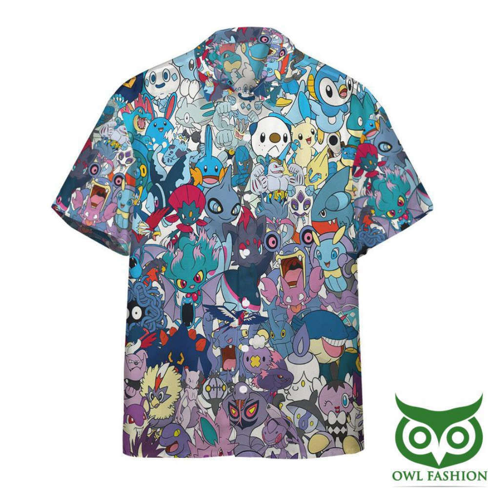 Get Tropical with Gearhumans 3D Water Pokemon Hawaiian Shirt HW0601