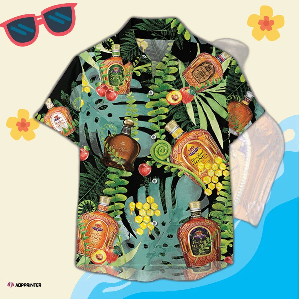 Crown Royal Collection Tropical Forest Hawaiian Shirt HW0601