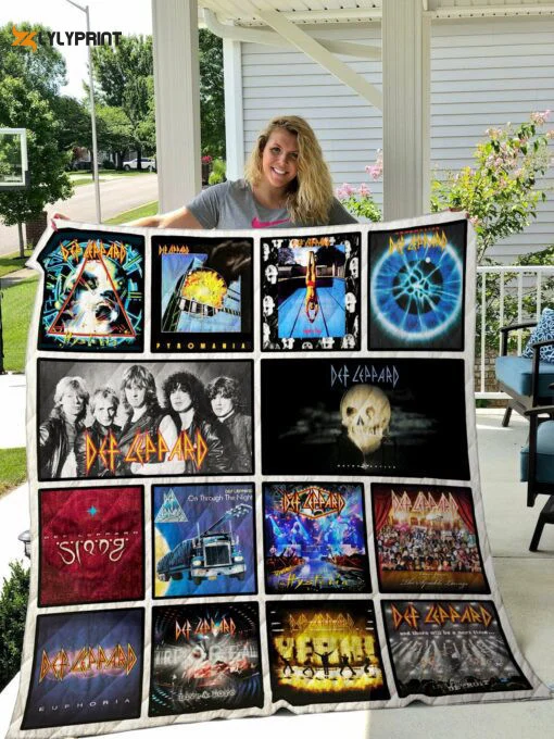 Def Leppard Quilt Blanket For Fans Home Decor Gift ,  Soft Quilt, King Size, All Season Cozy Quilt QB0901