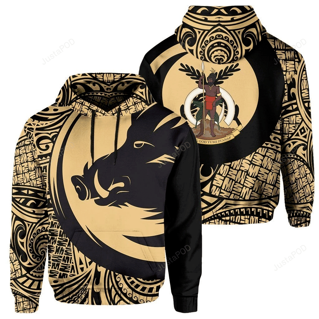 Vanuatu Tribal 3D All Over Printed Hoodie, Zip- Up Hoodie HZ0501