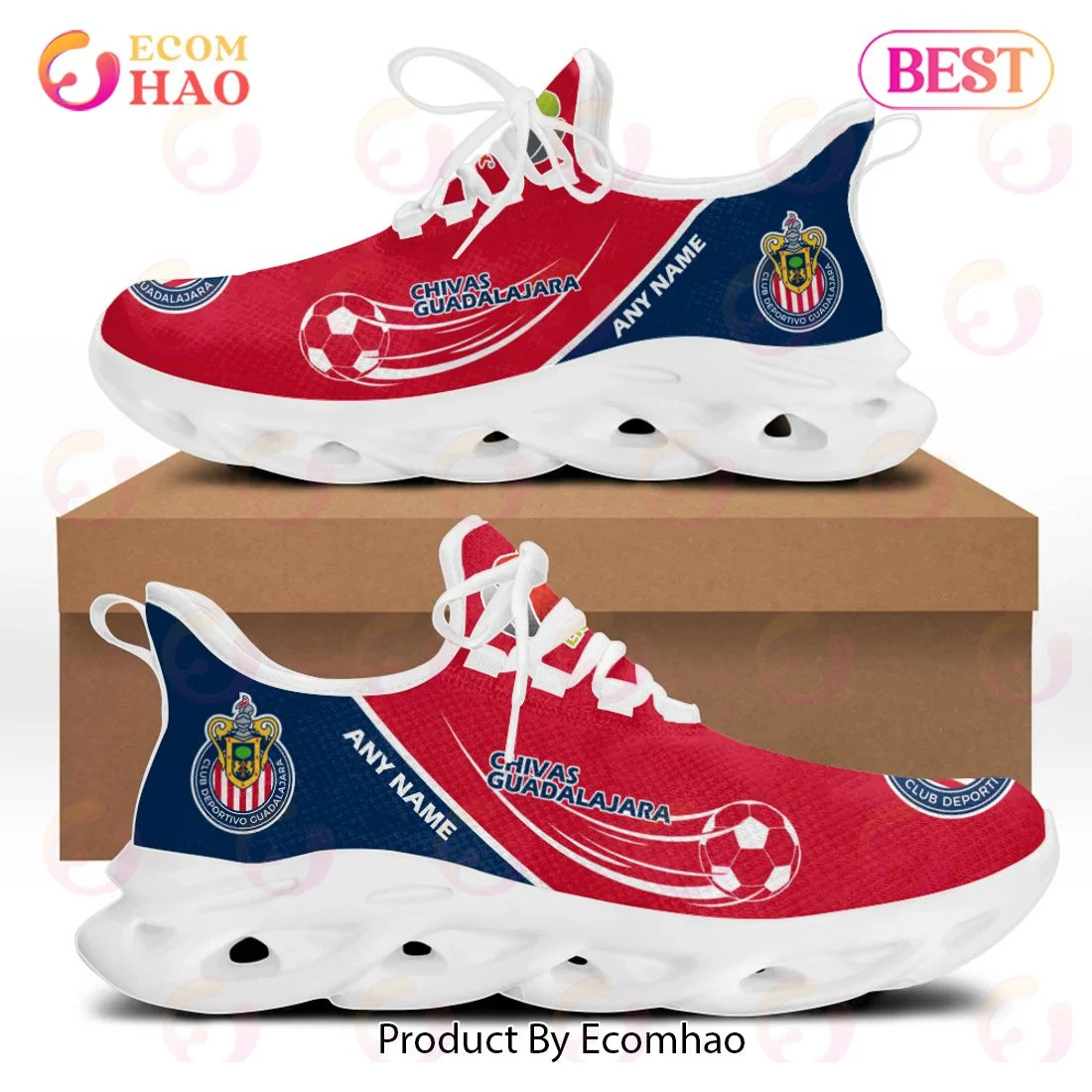 LIGA MX Chivas Guadalajara Special Max Soul Shoes Design ST2301  Unisex sneakers MS0601