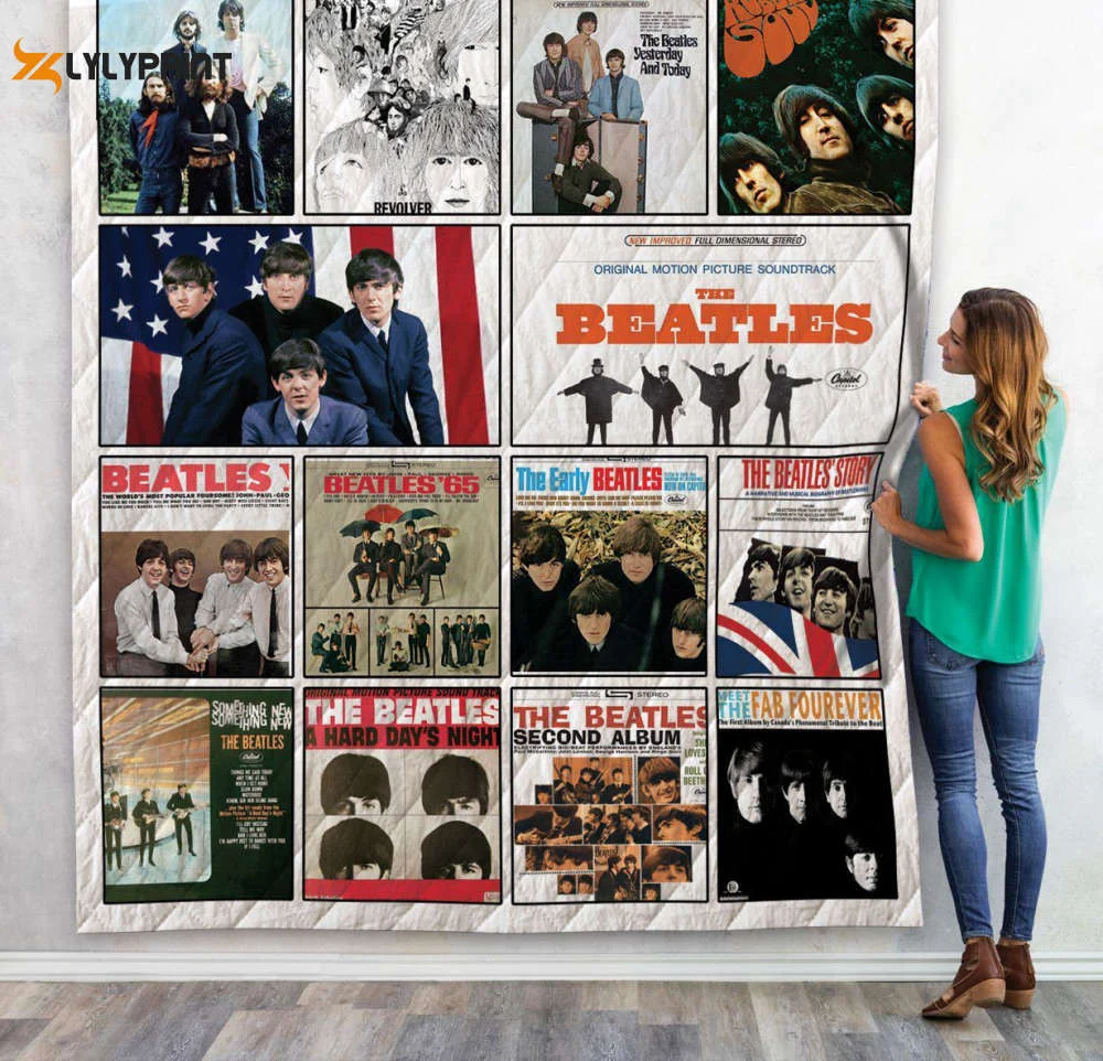 The Beatles 2 Quilt Blanket For Fans Home Decor Gift , Soft Quilt, King Size, All Season Cozy Quilt QB0901