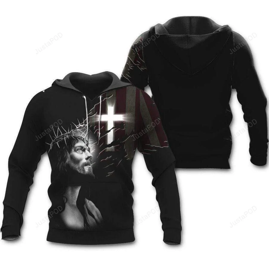 Light Cross Of Christ Jesus 3D All Print Hoodie, Zip- Up Hoodie HZ0501