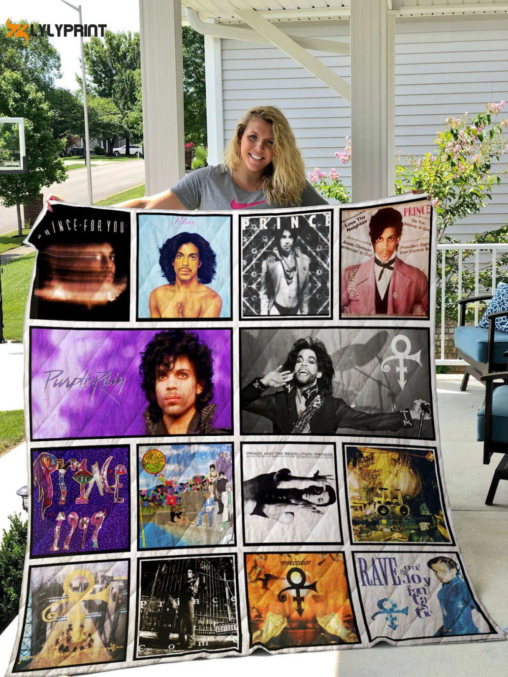 Prince 2 Quilt Blanket For Fans Home Decor Gift , Soft Quilt, King Size, All Season Cozy Quilt QB0901