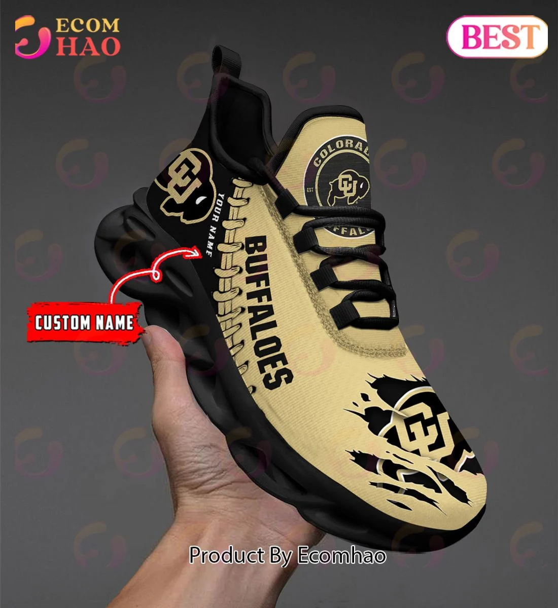 Colorado Buffaloes Max Soul Shoes Custom Name  Unisex sneakers MS0601