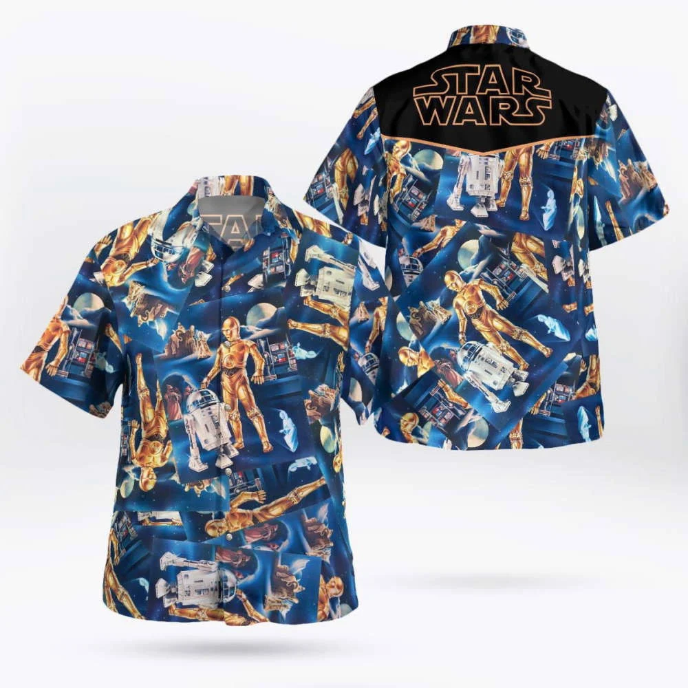 Star Wars C 3po And R2 D2 Hawaiian Shirt Summer 2023 Hot HW0601