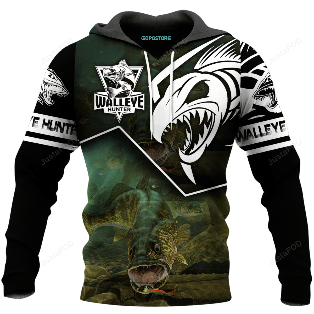 Walleye Hunter 3D All Over Printed Hoodie, Zip- Up Hoodie HZ0501