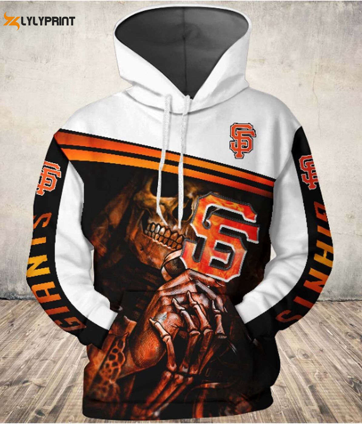 San Francisco Giants Skull Hoodie Stylish AOP Shirt for Baseball Fans HZ0501