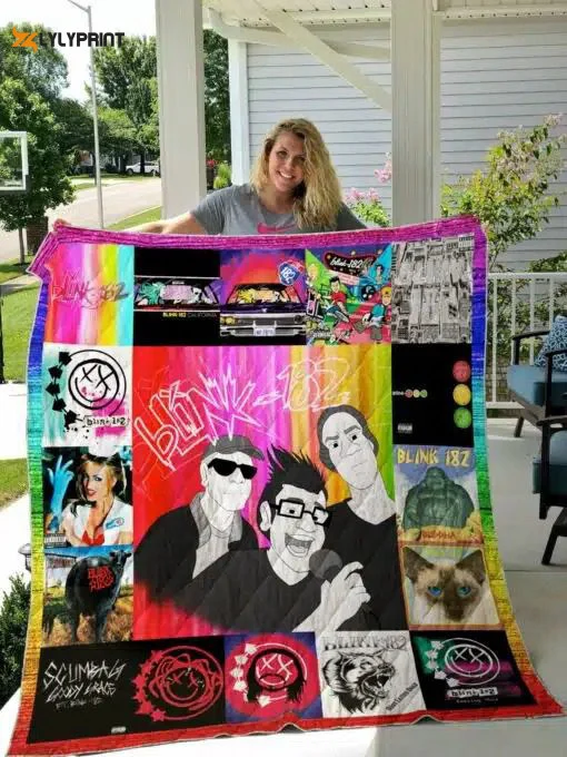 Blink 128 a Quilt Blanket For Fans Home Decor Gift , Soft Quilt, King Size, All Season Cozy Quilt QB0901