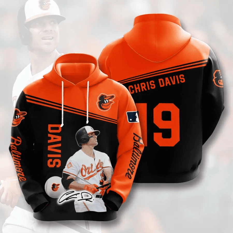 Baltimore Orioles Chris Davis USA Hoodie 3D AOP Shirt – Sports Baseball Gear HZ0501