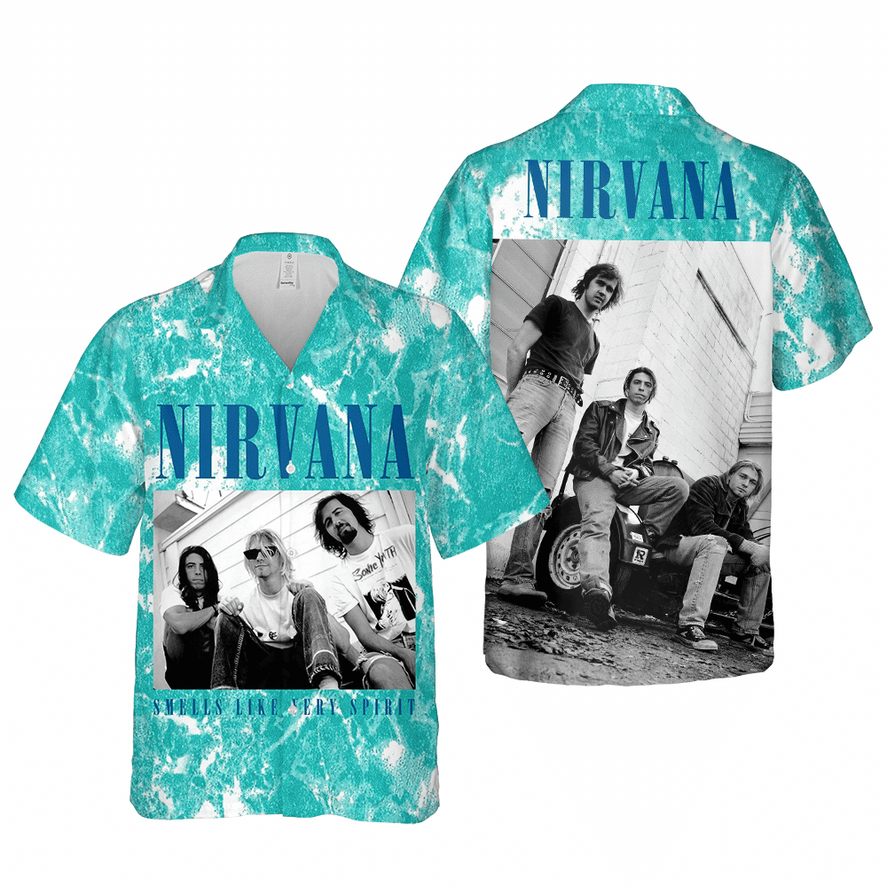 Nirvana Merch Art Awesome Cuban Shirt Premium Hawaiian Shirt HW0601