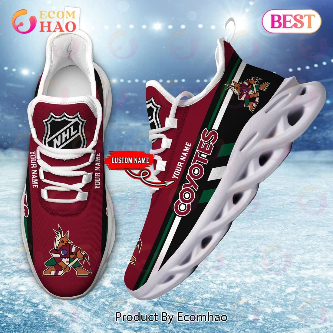 Arizona Coyotes Perfect Gift for fans Max Soul Chunky Sneakers, Shoes  Unisex sneakers MS0601