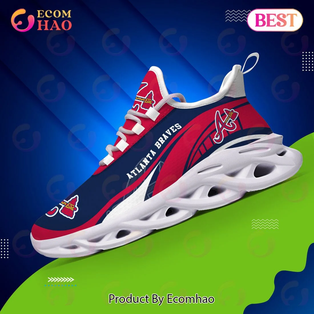 Atlanta Braves MLB Sneaker New Trending 2023 Summer Maxsoul Shoes  Unisex sneakers MS0601