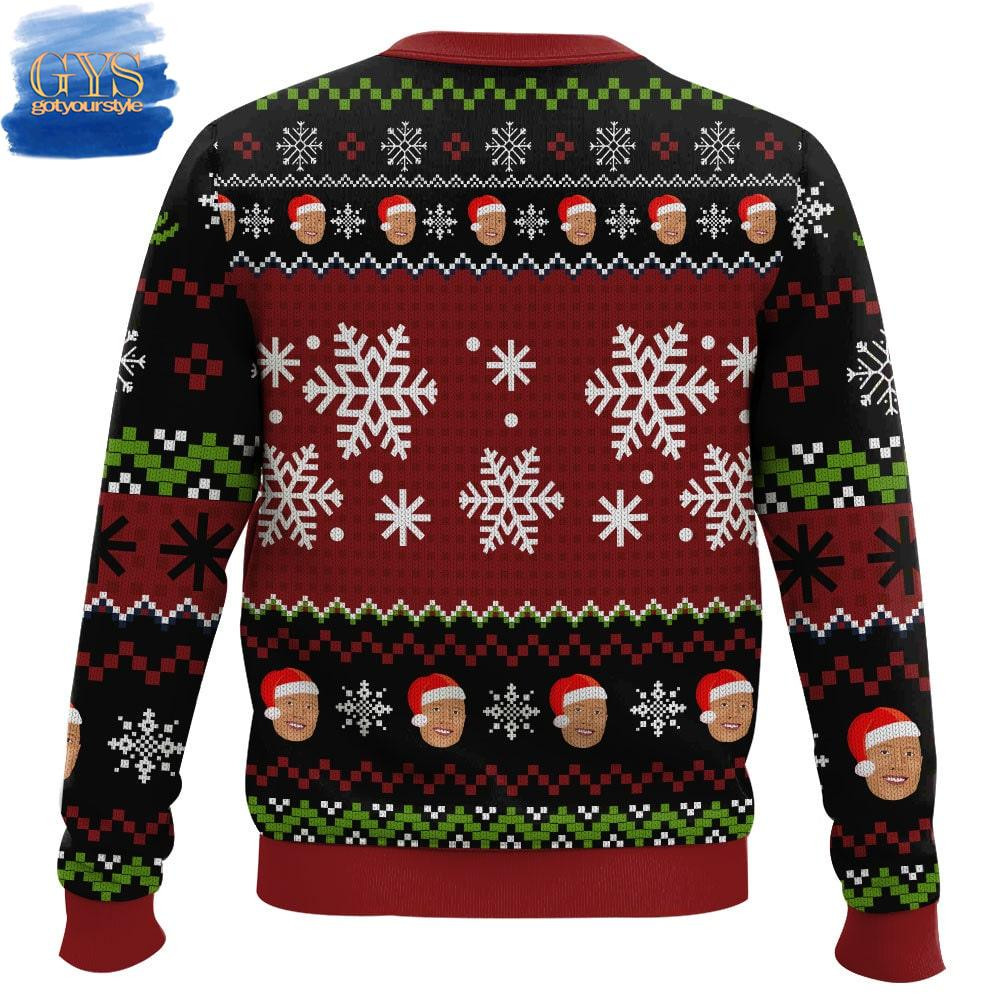 Rock Around The Christmas Tree The Rock Ugly Sweater , Cozy Soft Unisex Pullover SW0601