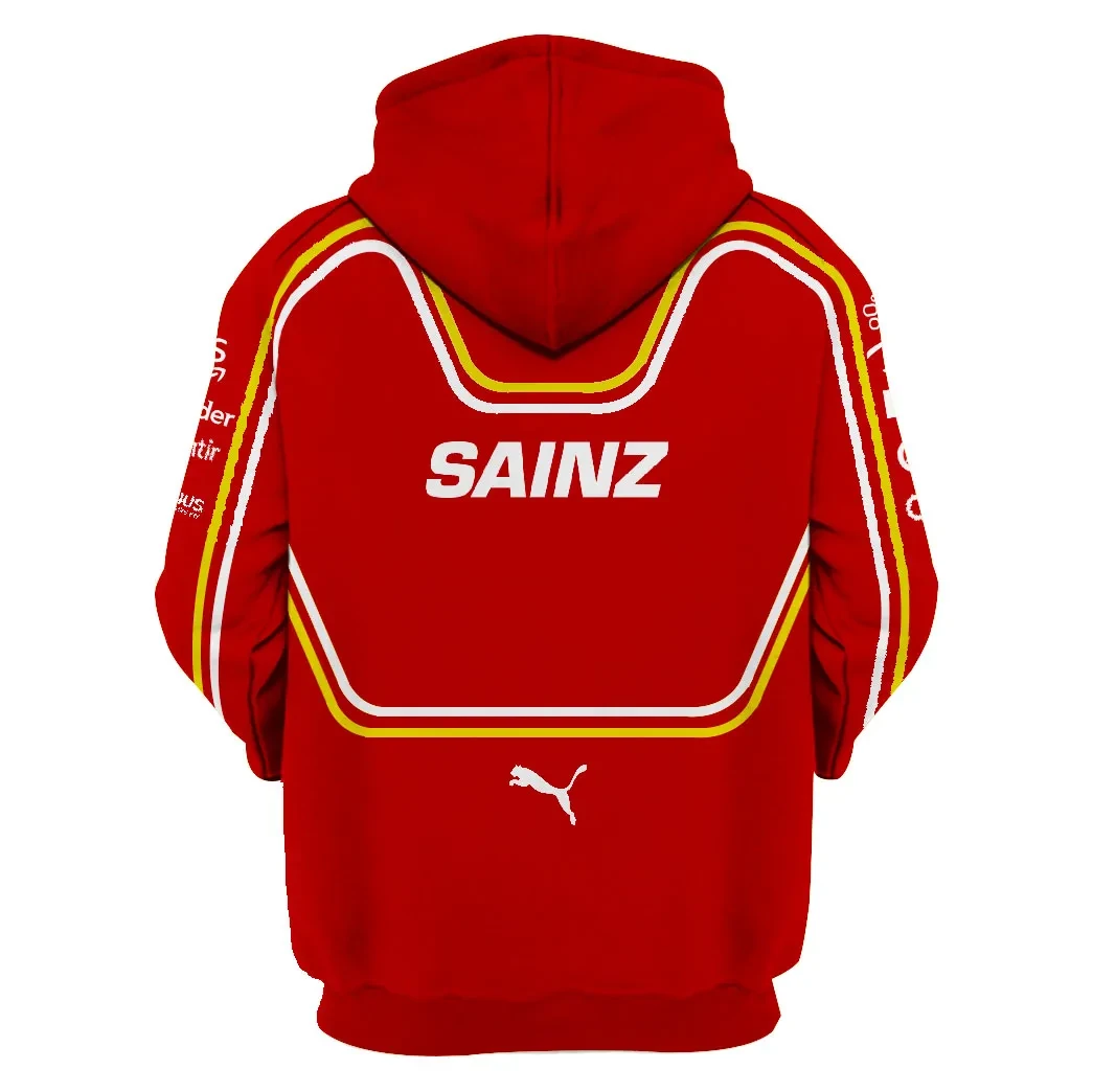 Carlos Sainz Scuderia Ferrari Race Suits Hoodie, Zip Hoodie, Man - Women, Warm, Premium Quality HZ0501